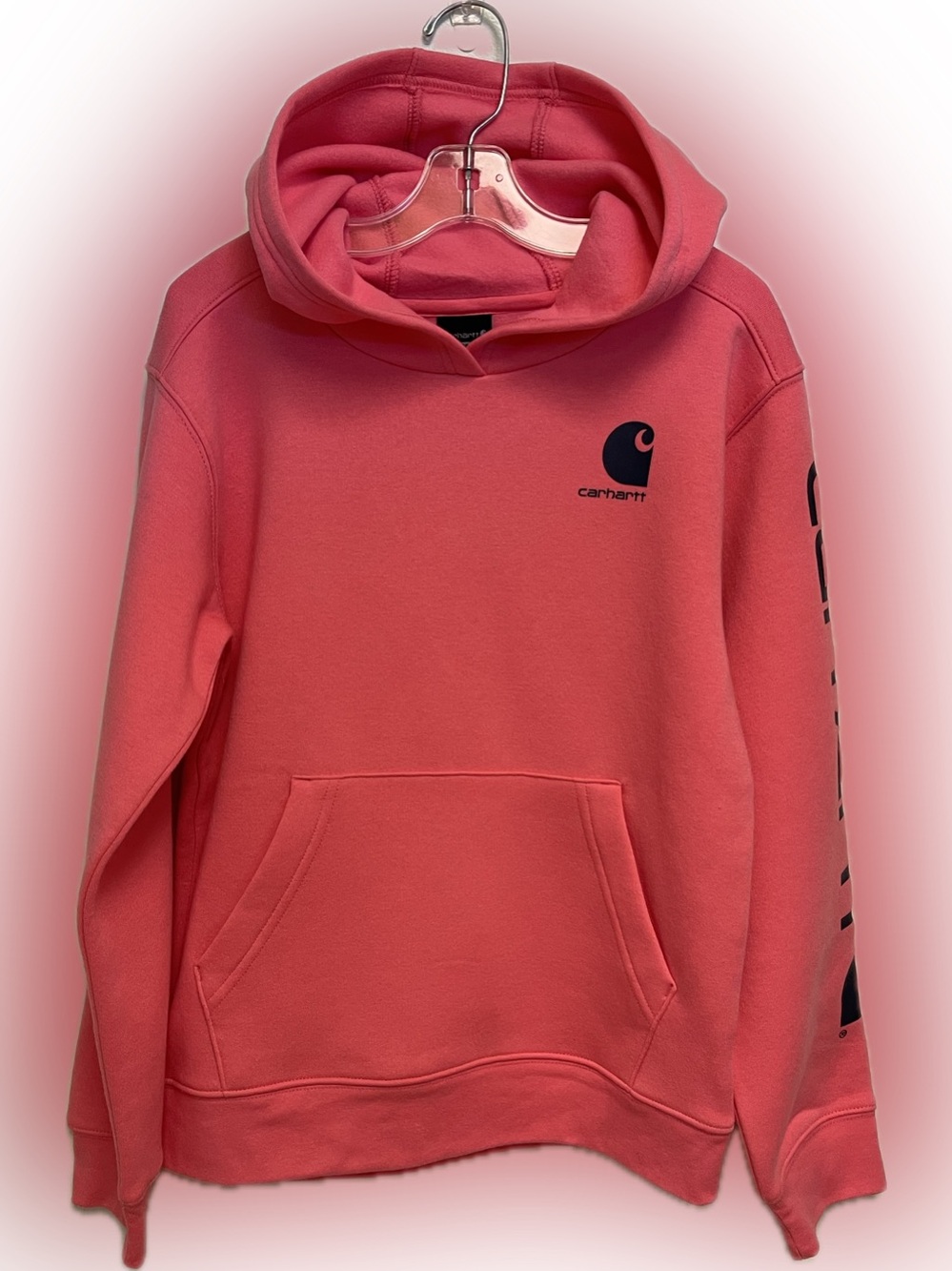 Carhartt Pink Logo Hoodie